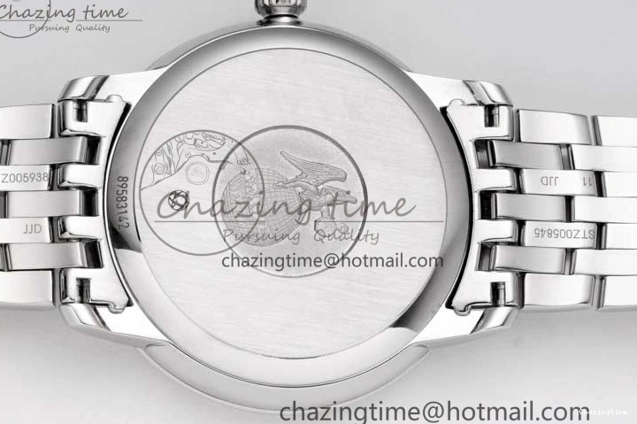 0228 De Ville SS DIWF 1:1 Best Edition Light Blue Dial SS Markers on SS Bracelet MIYOTA TopPick 7850